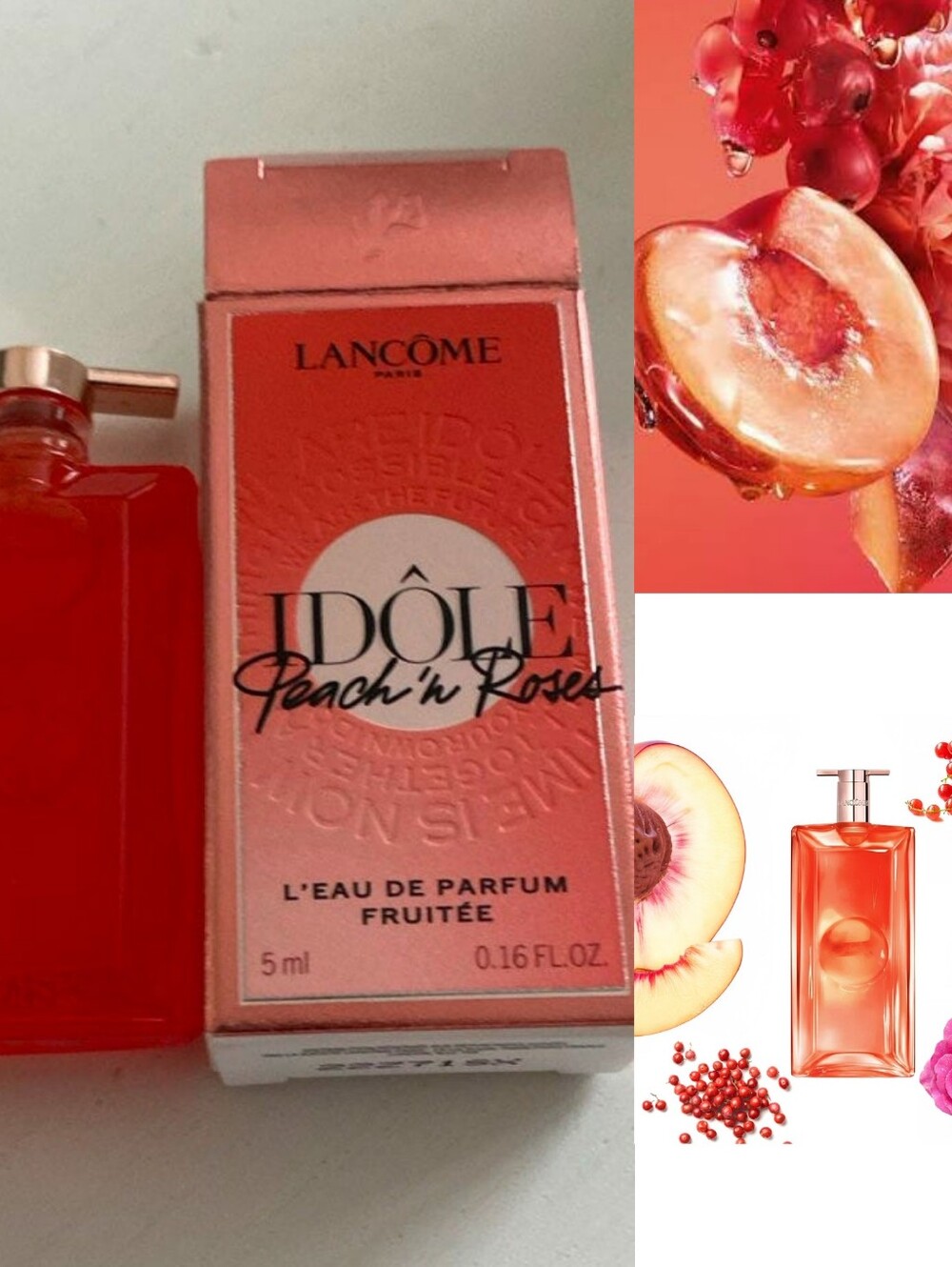 🎃Scent Need🎃BNIB Lancome 0.16 OZ IDOLE PEACH & ROSES Travel Size EDP Splash!